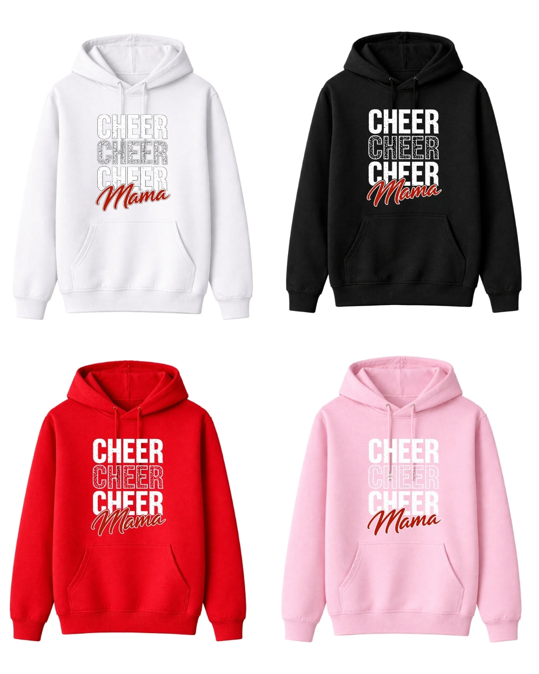 Cheer Cheer Cheer Mama Shirt – Cheer Mom Tee, Cheerleading Mom Gift, Game Day Shirt, Sports Mom Outfit