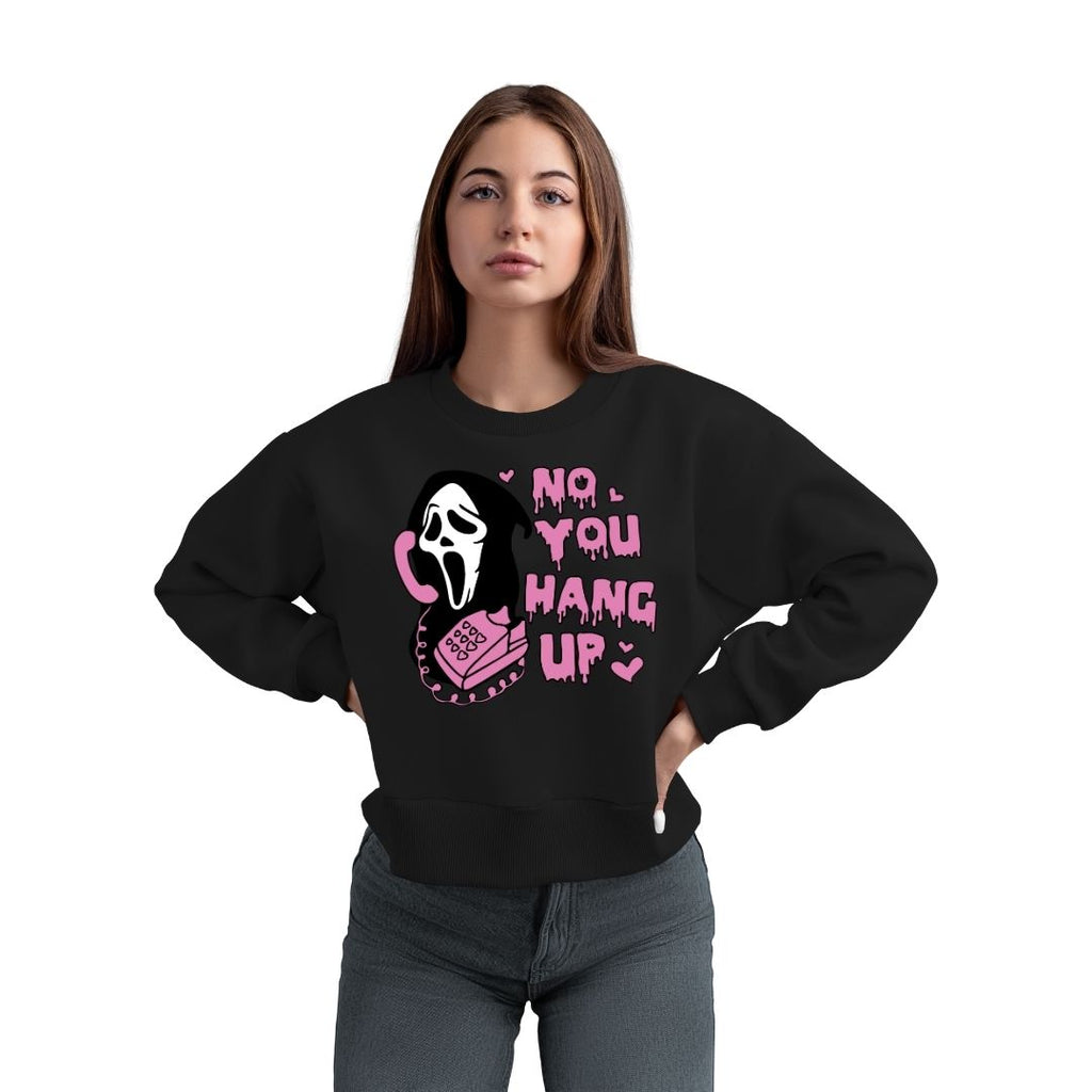 No, You Hang Up Ghost Face Crew Neck Sweatshirt