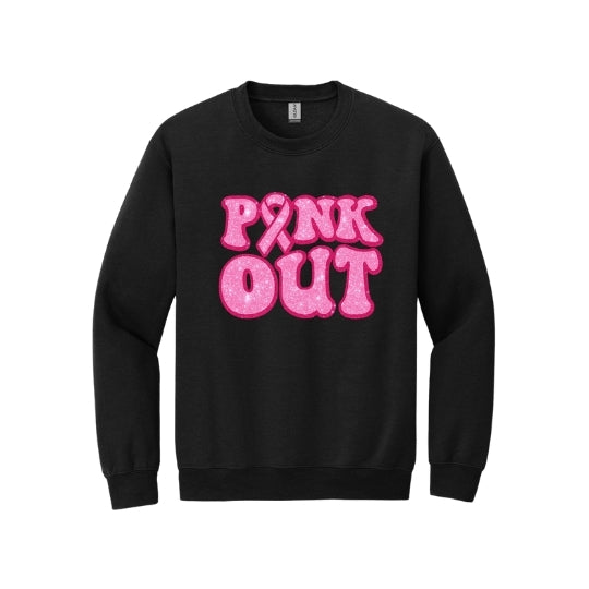 Pink Out Glitter Crew