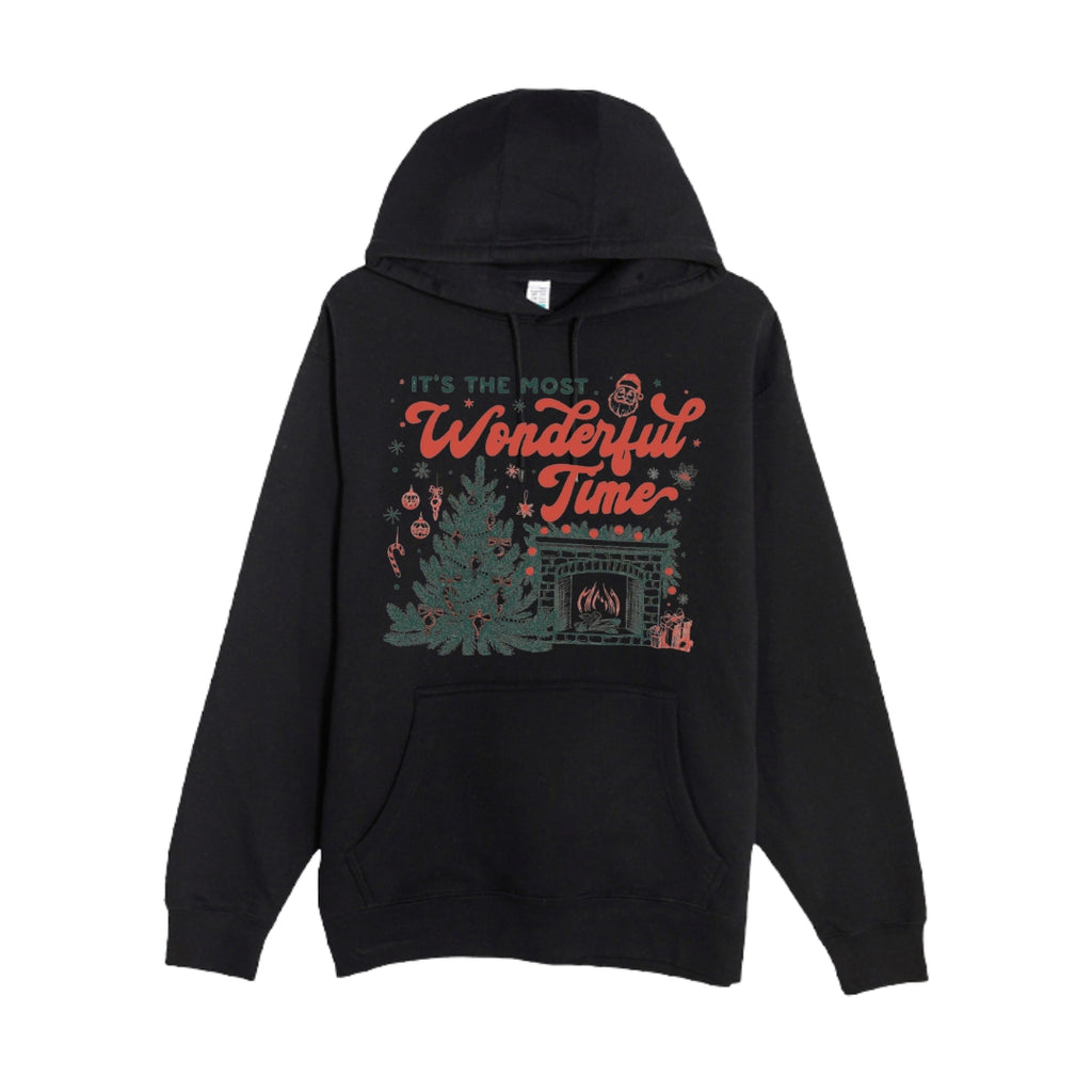 HOLIDAY HOODIE-It’s the Most Wonderful Time Christmas Graphic