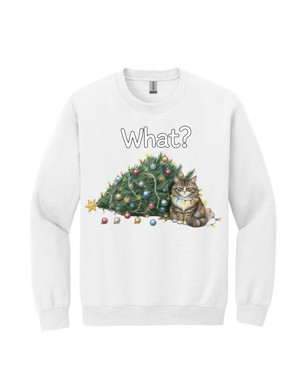 “What?” Holiday Cat Lover Gift