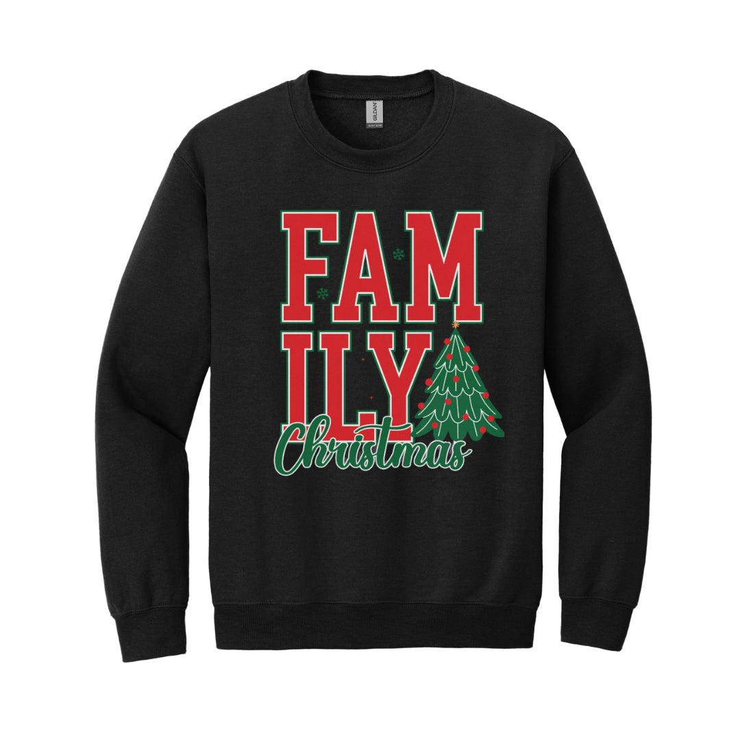 Holiday Crewneck Sweatshirt-FamILY Christmas