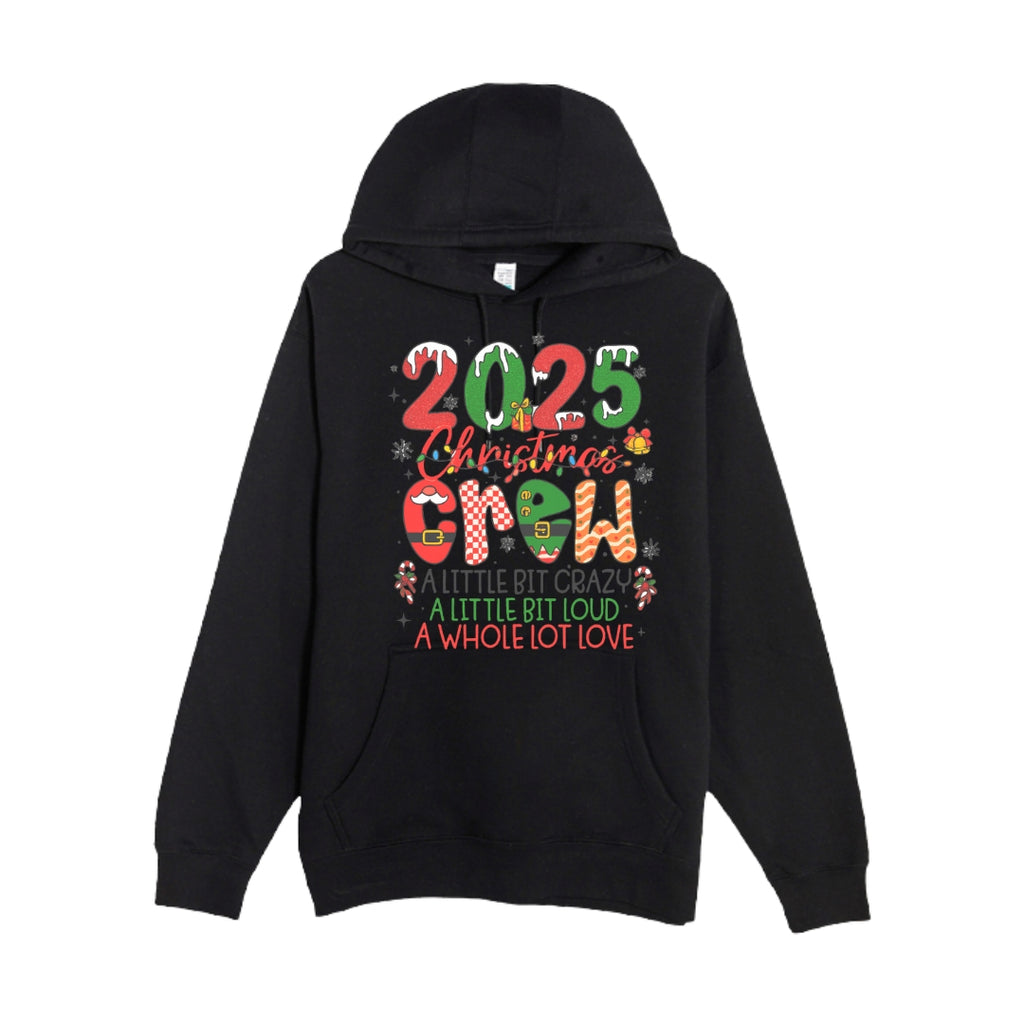 HOLIDAY HOODIE-“2025 Christmas Crew” Holiday Design