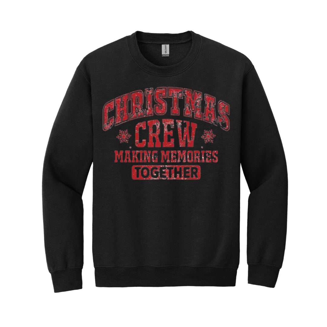Holiday Crewneck Sweatshirt-“Merry Christmas” Bold Letter Design
