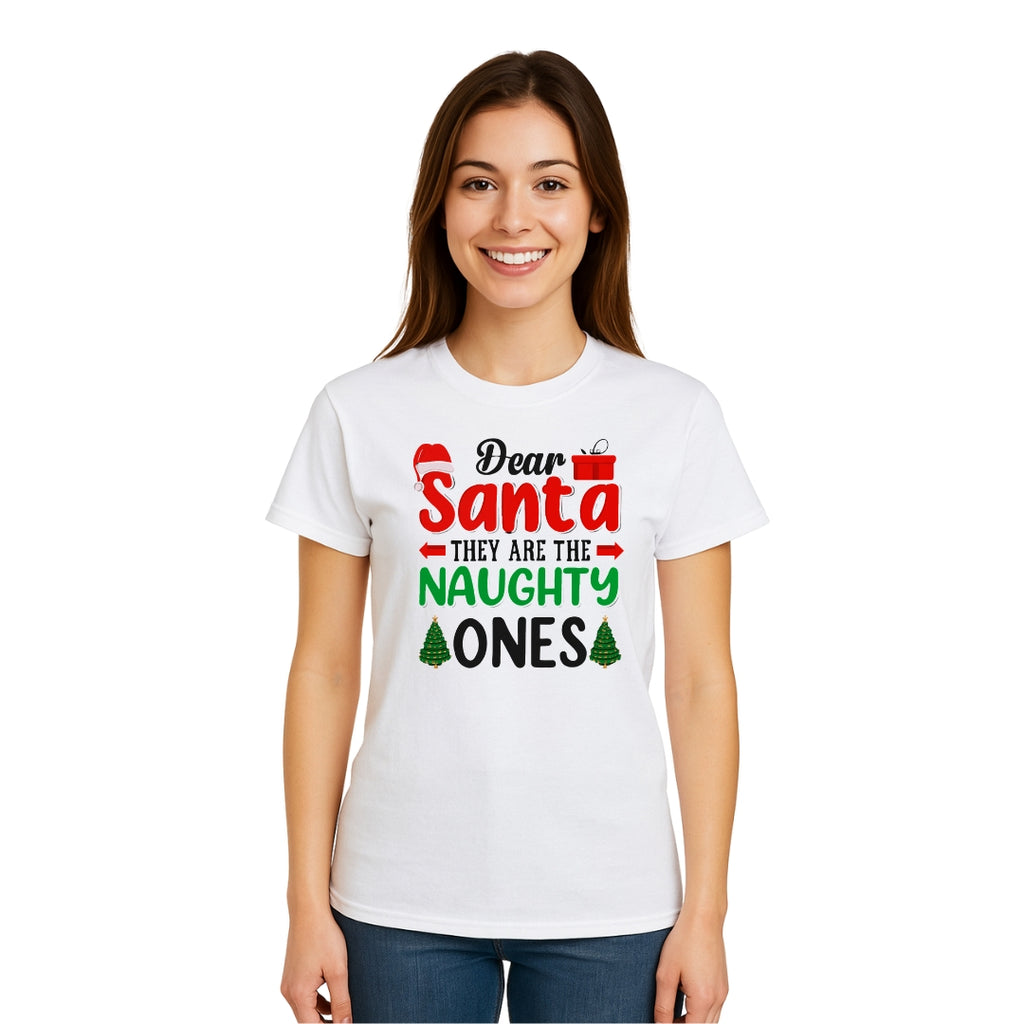 FUNNY HOLIDAY SHIRT:Dear Santa, They Are the Naughty Ones