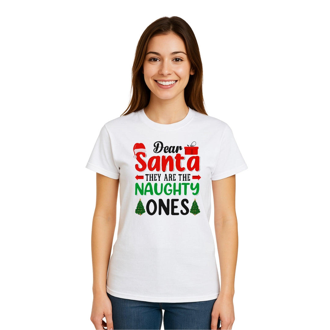 FUNNY HOLIDAY SHIRT:Dear Santa, They Are the Naughty Ones