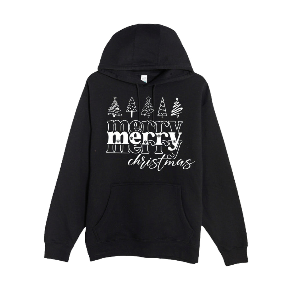 HOLIDAY HOODIE-Merry Merry Christmas Graphic Tee