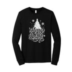 Holiday Long Sleeves- - Merry and Bright” Christmas Tree Design