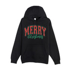 HOLIDAY HOODIE-“Merry Christmas” Bold Letter Design