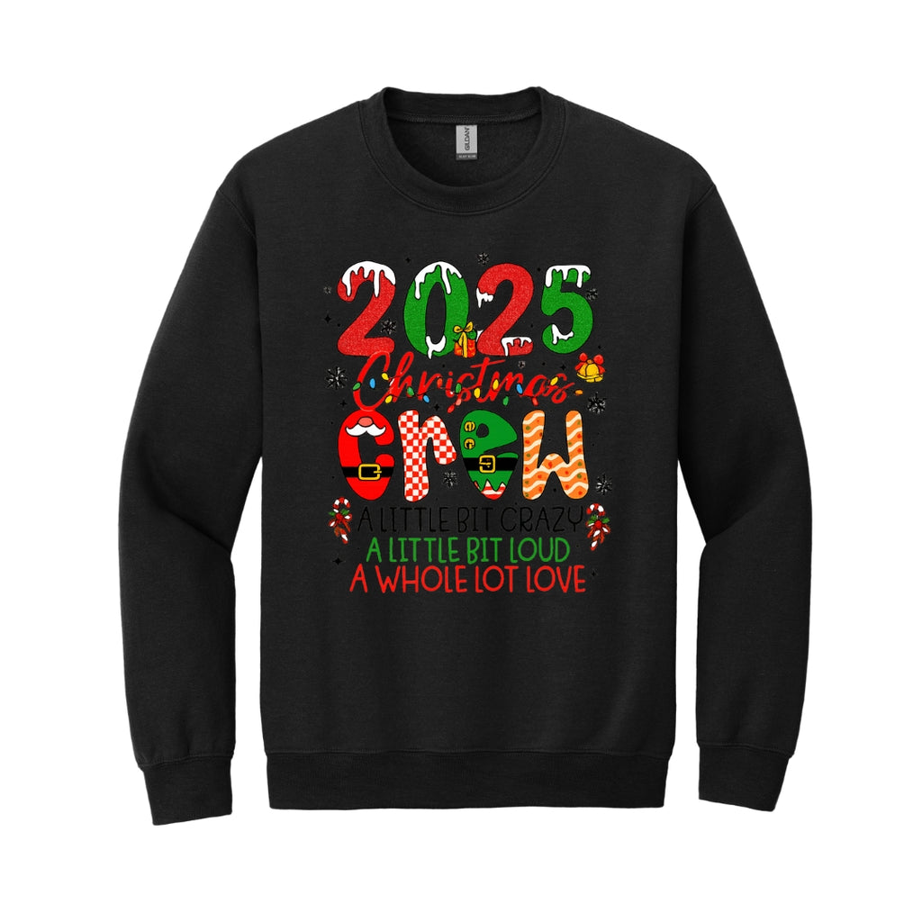 Holiday Crewneck Sweatshirt- “2025 Christmas Crew” Holiday Design