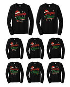 Holiday Long Sleeves- Family Claus Christmas Apparel Collection – Matching Holiday Outfits for the Whole Family