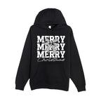 HOLIDAY HOODIE-Merry Merry Merry Christmas Graphic