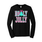 Holiday Long Sleeves-Holly Jolly Gingham Christmas