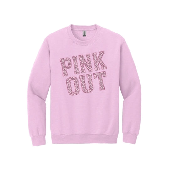 Rhinestone Pink Out Crew