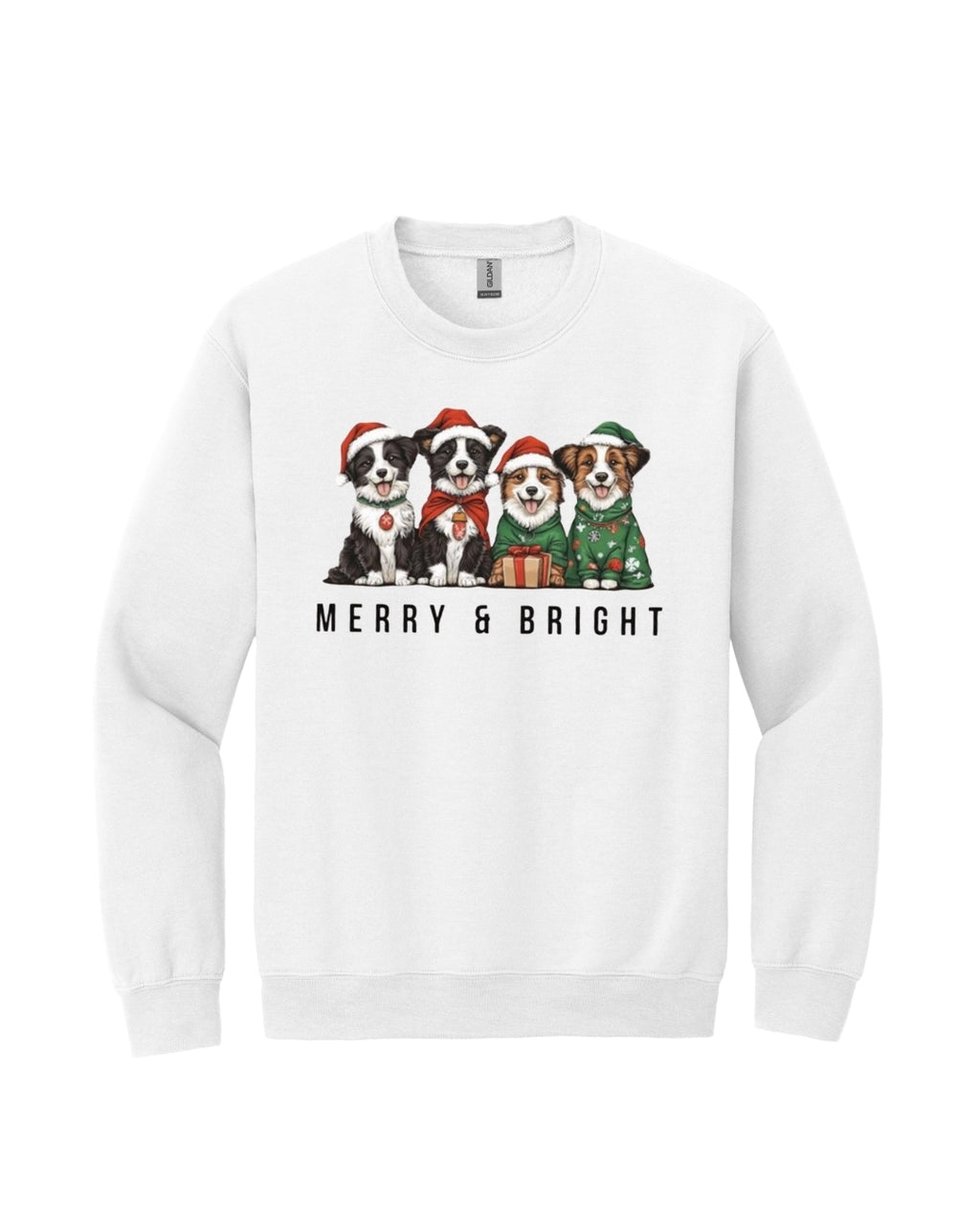 Merry & Bright Border Collie Christmas Design – Festive Holiday Dog Lover Gift