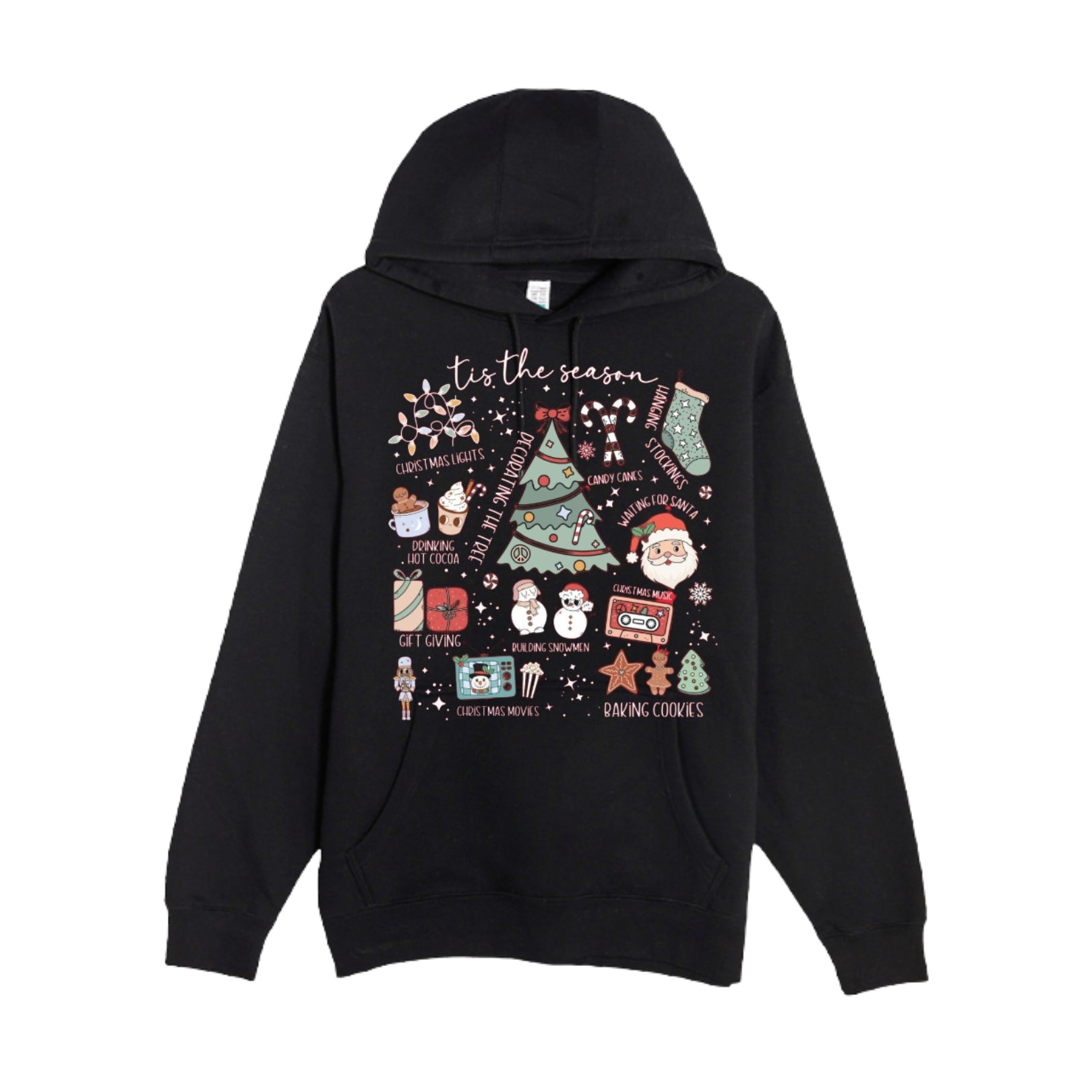HOLIDAY HOODIE-Tis the Season’ Christmas Icons