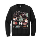 Holiday Crewneck Sweatshirt- Tis the Season’ Christmas Icons