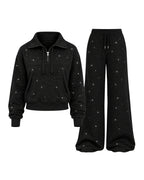 Half Time™ Quarter Zip Jacket Rhinestone Set