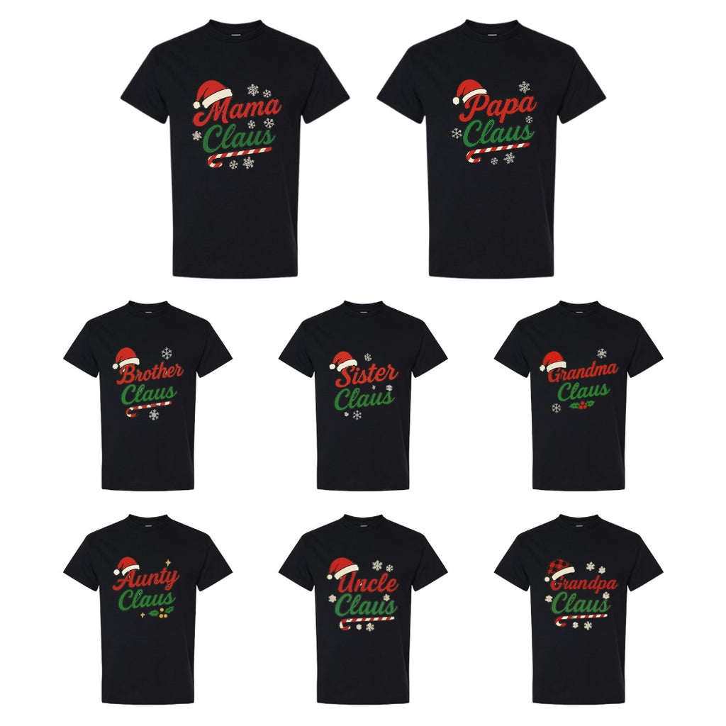 Holiday Shirt - Family Claus Christmas Apparel Collection – Matching Holiday Outfits for the Whole Family