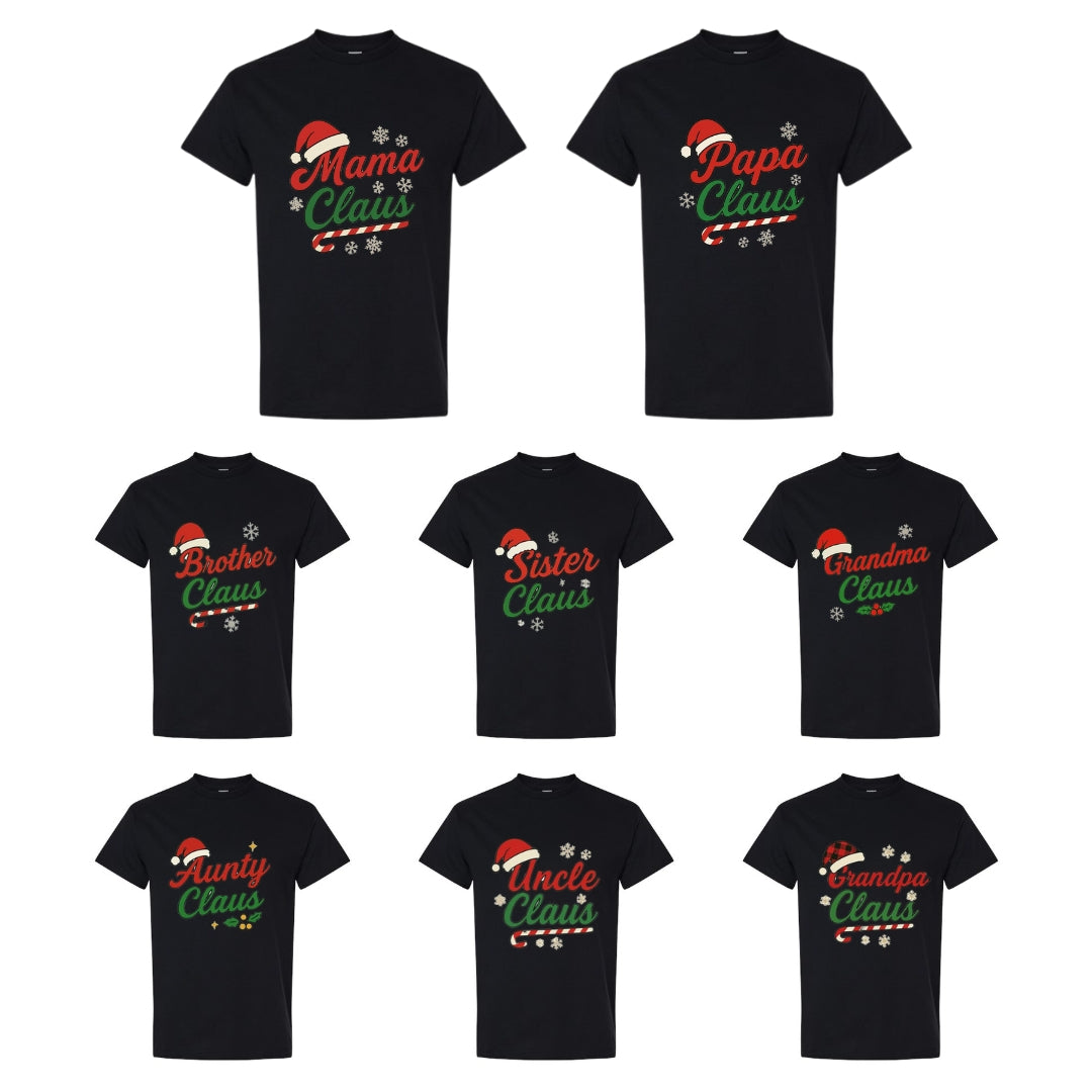 Holiday Shirt - Family Claus Christmas Apparel Collection – Matching Holiday Outfits for the Whole Family