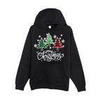HOLIDAY HOODIE-Merry Christmas 3 Graphic Trees