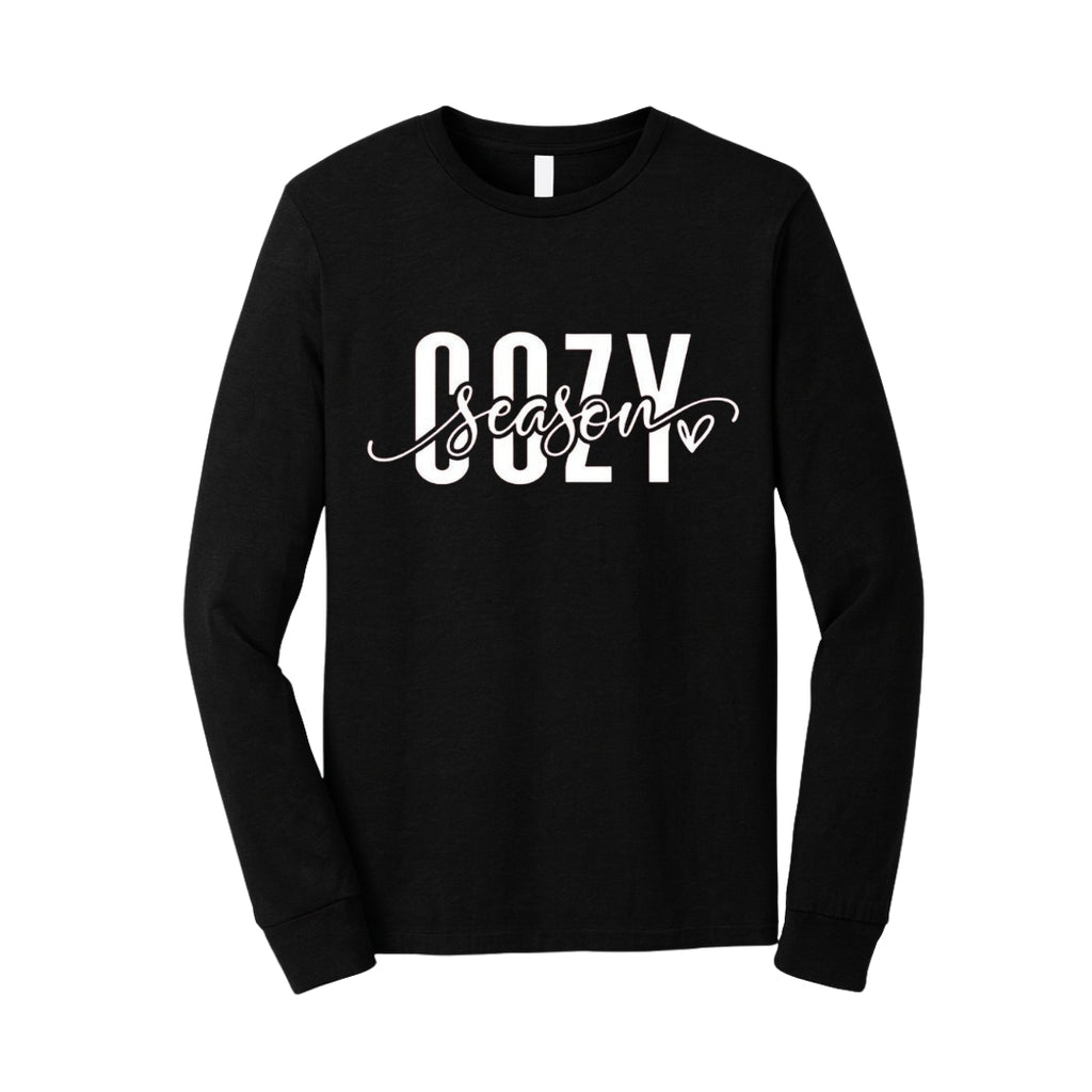 Minimalist Holiday Long Sleeves- Cozy Season Script Design