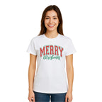 Minimalist Holiday Shirt - “Merry Christmas” Bold Letter Design