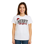 Holiday Shirt - “Merry Christmas” Leopard Santa Design