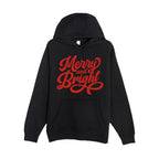 HOLIDAY HOODIE-Merry and Bright Holiday Graphic