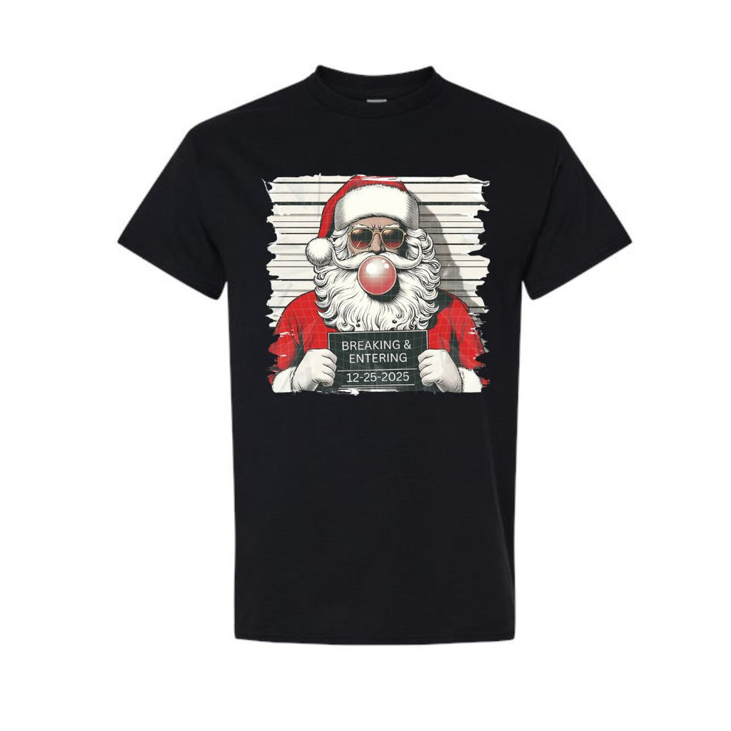 FUNNY HOLIDAY SHIRT: “Santa’s Christmas Mugshot Design”