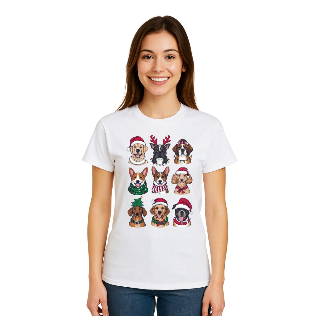 Merry & Furry Tees: Festive Christmas Dog Apparel – Cute Holiday Dog Lover Design