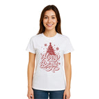Minimalist Holiday Shirt - Merry and Bright” Christmas Tree Design