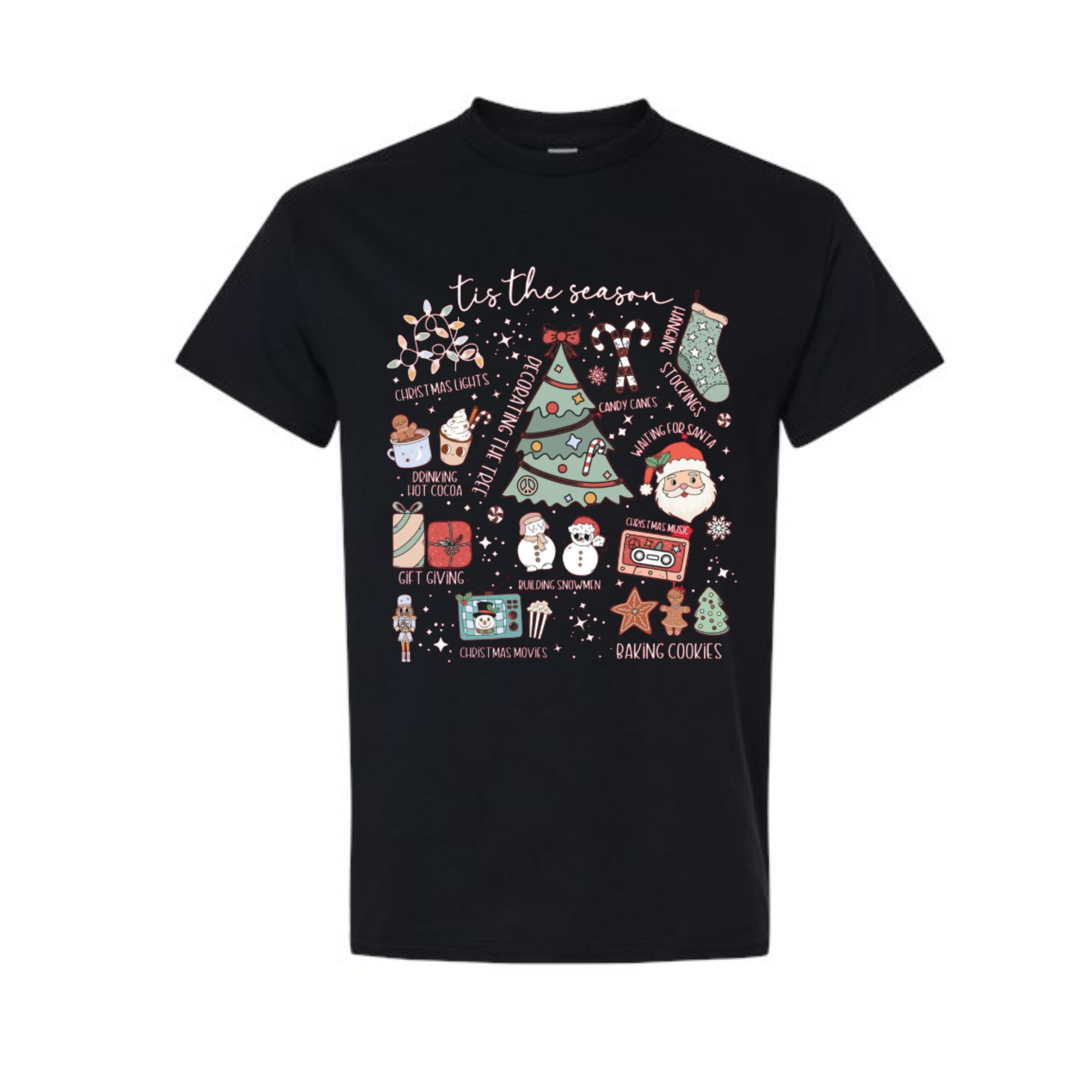 Holiday Shirt - ‘Tis the Season’ Christmas Icons