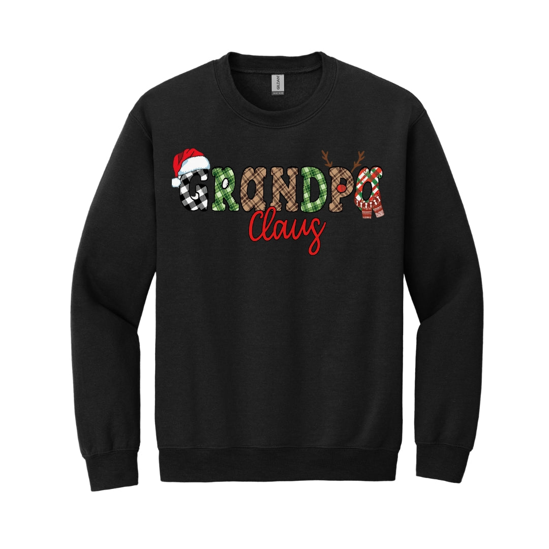 Holiday Crewneck Sweatshirt-Grandpa Claus Christmas Apparel – Fun & Festive Holiday Outfit for Grandpas