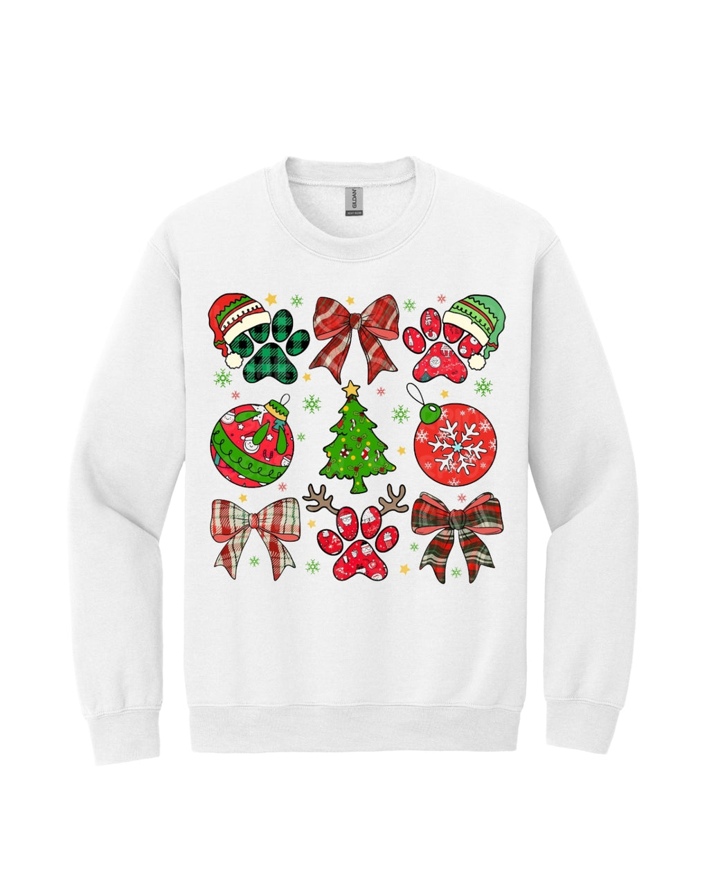 Paw Print Christmas Apparel – Festive Dog Lover Holiday Gift