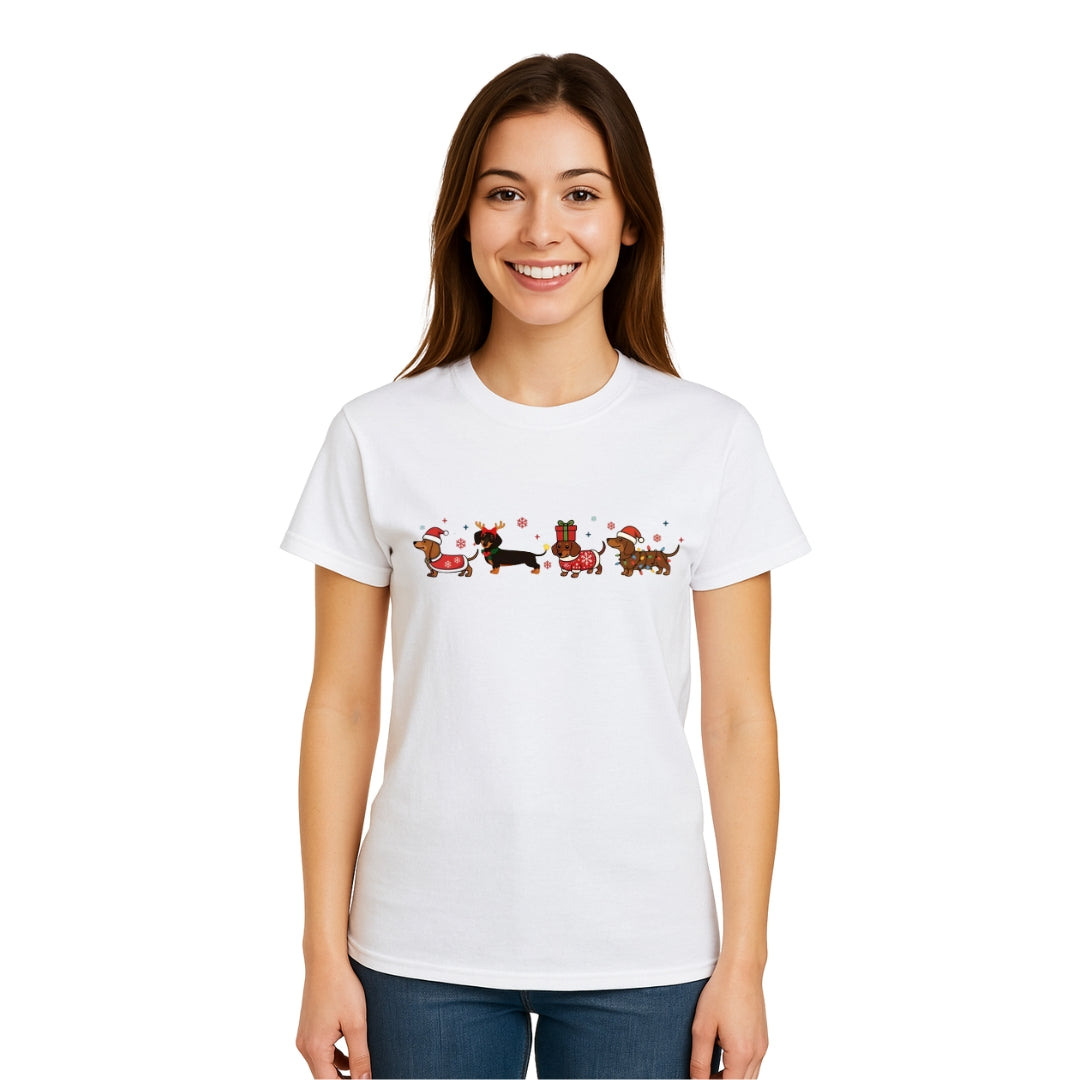 Merry & Furry Tees: Holiday Dachshund Christmas Apparel – Cute Wiener Dog Lover Gift