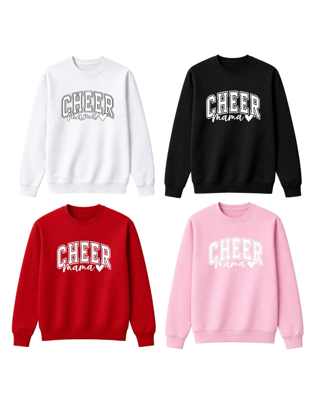 Cheer Mama Shirt with Heart – Cheer Mom Tee, Cheerleading Mom Apparel, Game Day Outfit