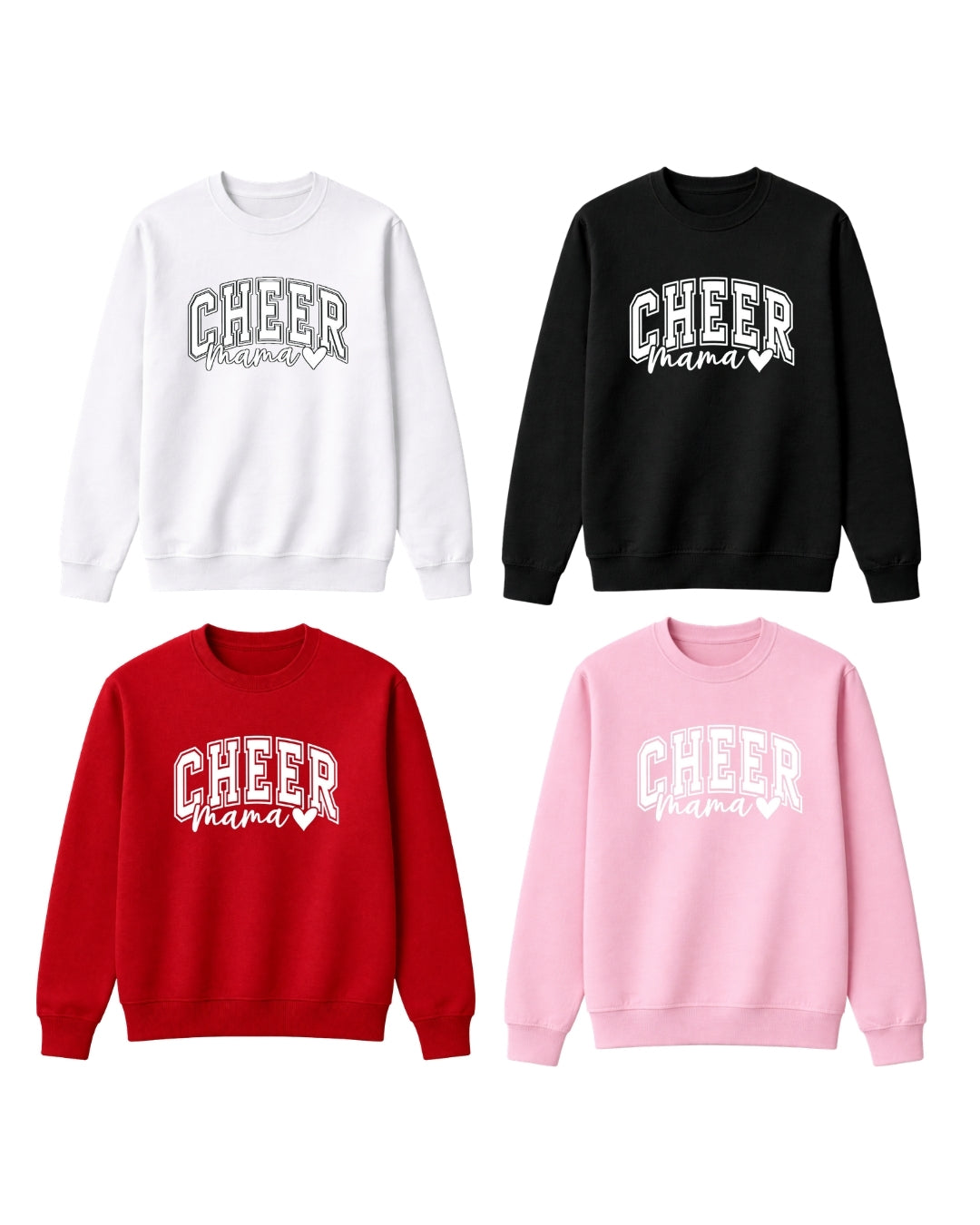 Cheer Mama Shirt with Heart – Cheer Mom Tee, Cheerleading Mom Apparel, Game Day Outfit