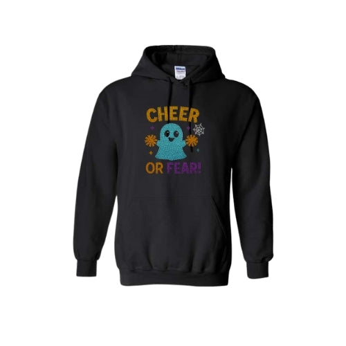 Rhinestone Cheer or Fear Hoodie
