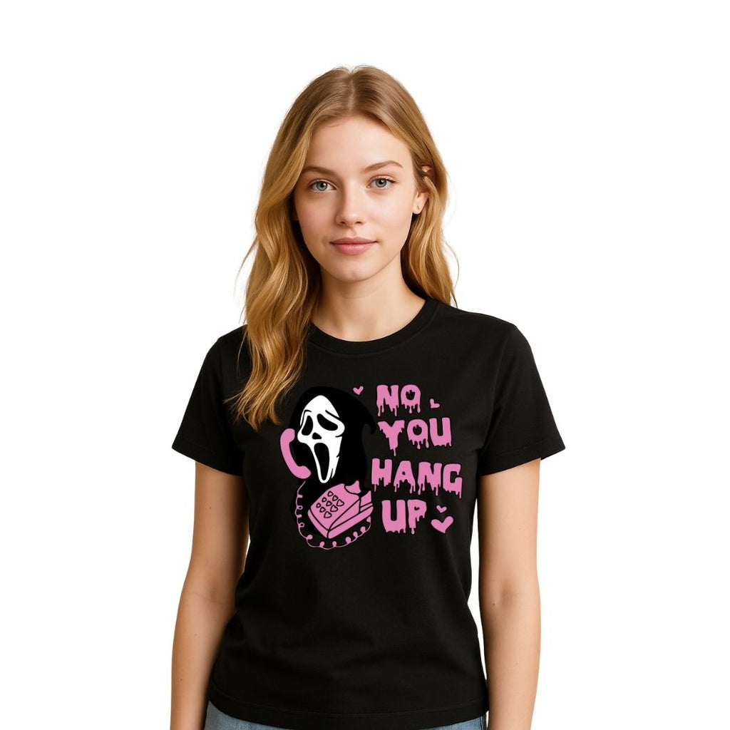 No, You Hang Up – Ghostface Halloween T-Shirt