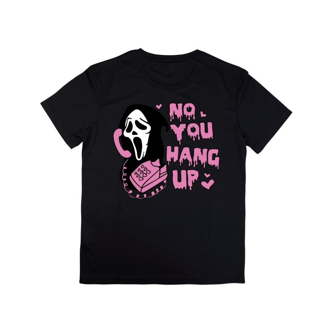 No, You Hang Up – Ghostface Halloween T-Shirt