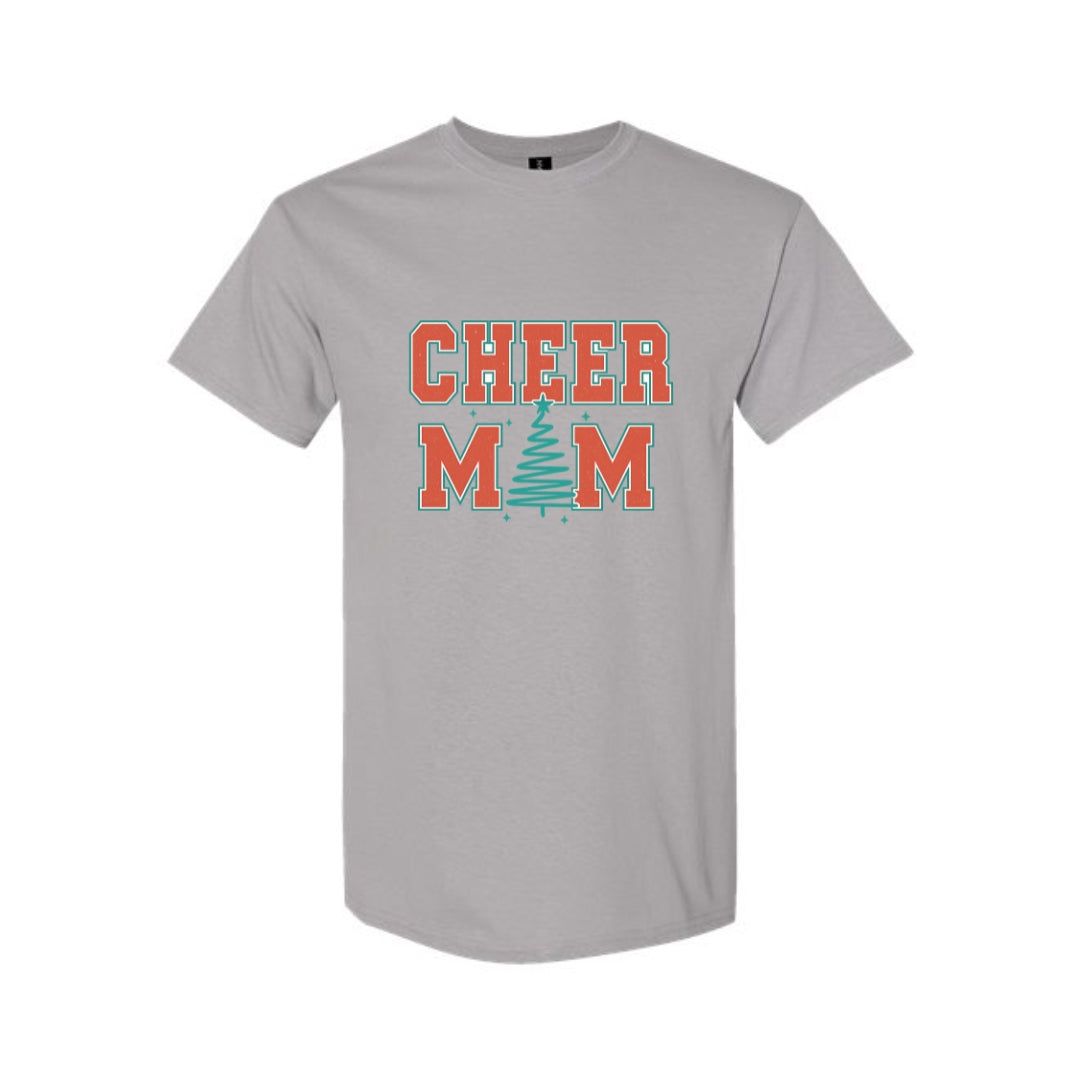 Holiday Shirt - Festive “Cheer Mom” Christmas Apparel – Perfect Holiday Spirit Wear for Cheer Moms
