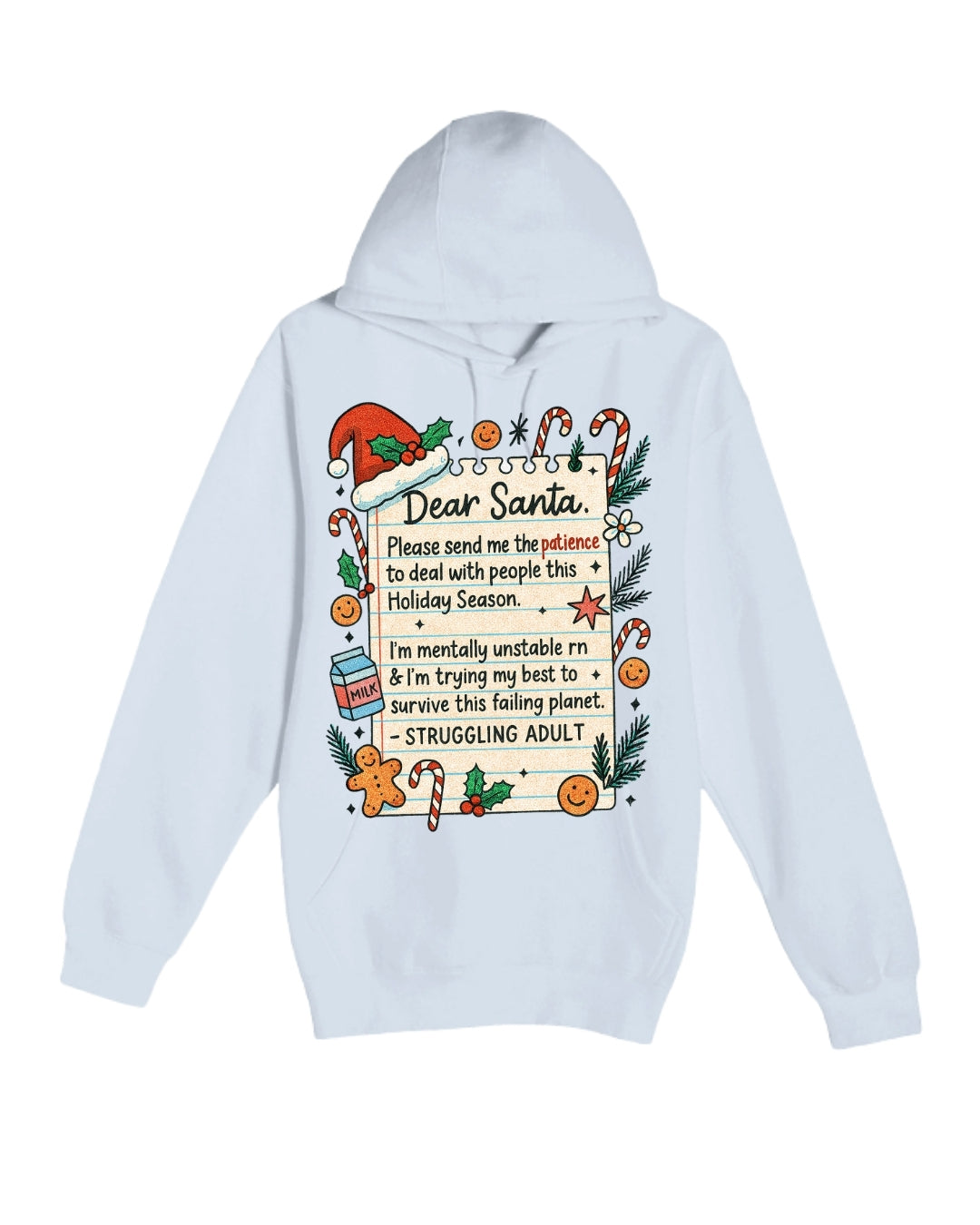 “Dear Santa: Struggling Adult Holiday Survival Design”