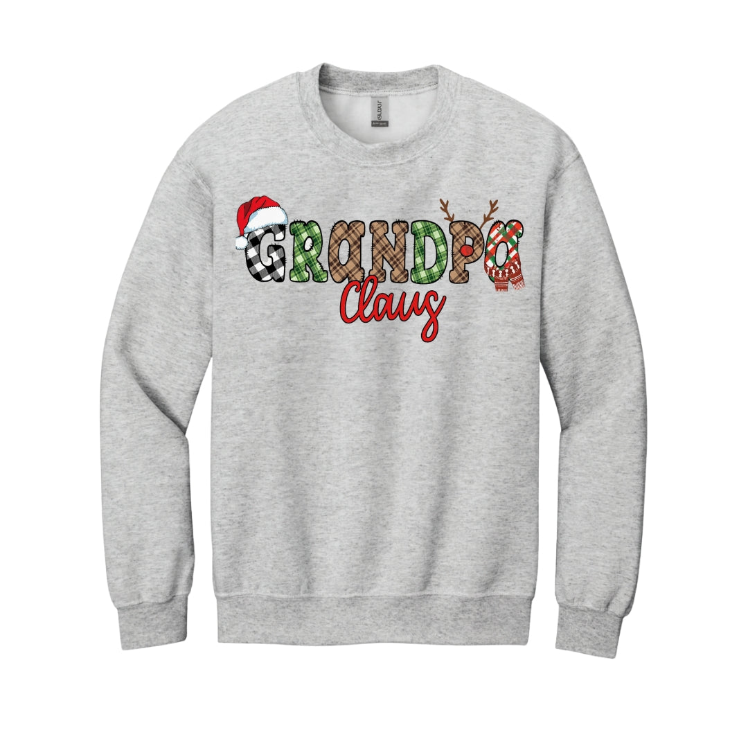 Holiday Crewneck Sweatshirt-Grandpa Claus Christmas Apparel – Fun & Festive Holiday Outfit for Grandpas