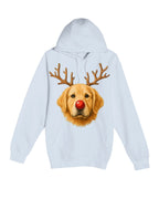 Reindeer Golden Retriever Christmas Design – Cute Holiday Dog Graphic