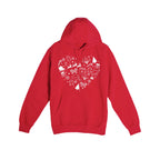 HOLIDAY HOODIE-Festive Heart Christmas Icons