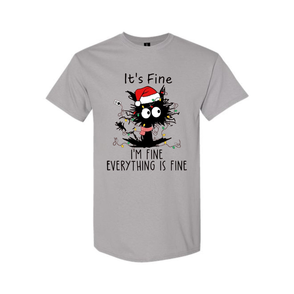 Christmas Tee for Pet Parents : “It’s Fine, I’m Fine, Everything Is Fine”