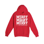 HOLIDAY HOODIE-Merry Merry Merry Christmas Graphic
