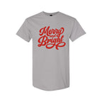 Minimalist Holiday Shirt - Merry and Bright Holiday Graphic