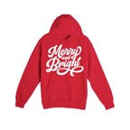 HOLIDAY HOODIE-Merry and Bright Holiday Graphic